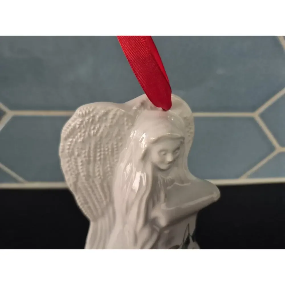 Vintage Pfaltzgraff Winter Berry Angel Christmas Ornament